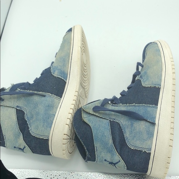 Nike Jordan Westbrook 0.2 BG Bleached Denim Sneakers Kids Size 6.5 - Picture 4 of 12